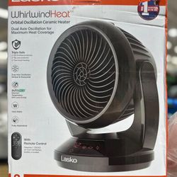 Lasko Whirlwind Heat Orbital Oscillation Ceramic Space Heater with Remote