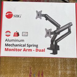 dual monitor arm
