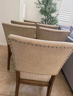 Dining Chairs / Set of 6 / beige / sillas para comedor