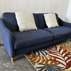 BLUE FUTON W/. FREE DELIVERY 
