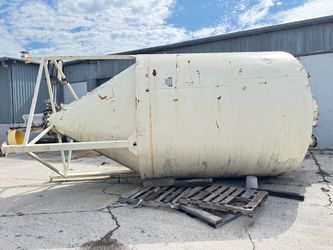 Two steel vertical tanks