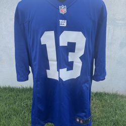 New York Giants Nike Jersey Size XL On Field Odell Beckham Jr #13 Blue NFL