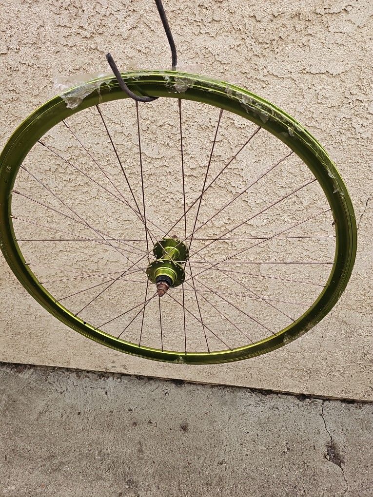 Green Single Speed Fixed Gear 700c Bike Wheel Rim