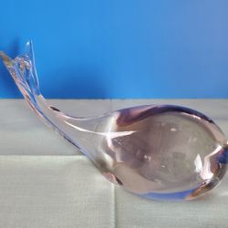 Crystal Wale Sculpture 12w X 6h