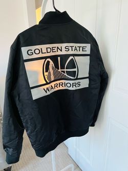 Medium Golden State Warriors Black Bomber Jacket