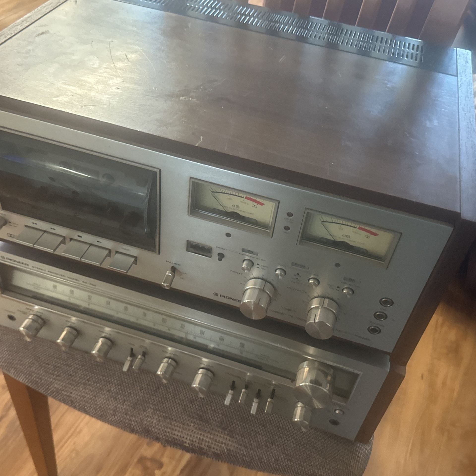 Pioneer CT-F8282 Cassette Deck & Stereo Receiver SX-750