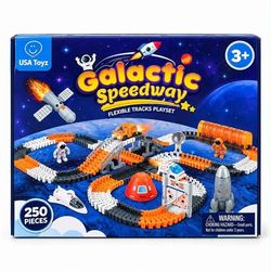 USA Toyz Galactic Speedway Flexible Tracks Playset