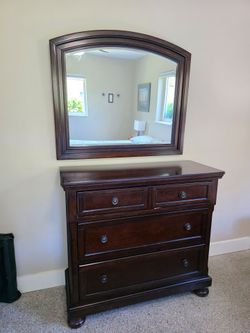 Dresser & Mirror - Solid Wood