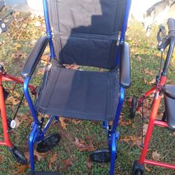 Transport Chair Aluminum Lightweight Like New
