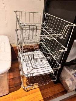 Metal Wired Paper Sorters 7 Baskets 