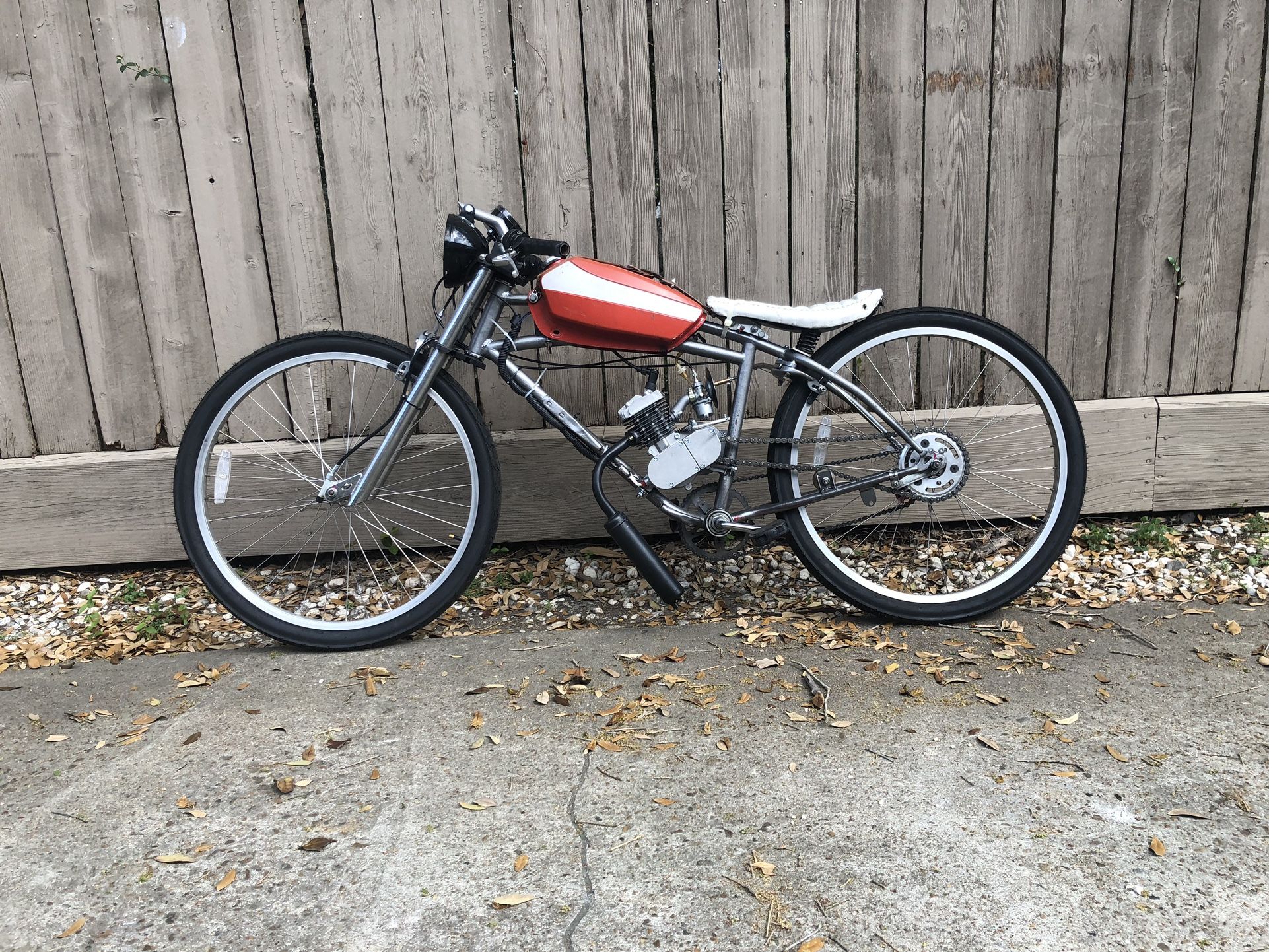 Cafe Racer Style Custom Motorized Bicycle