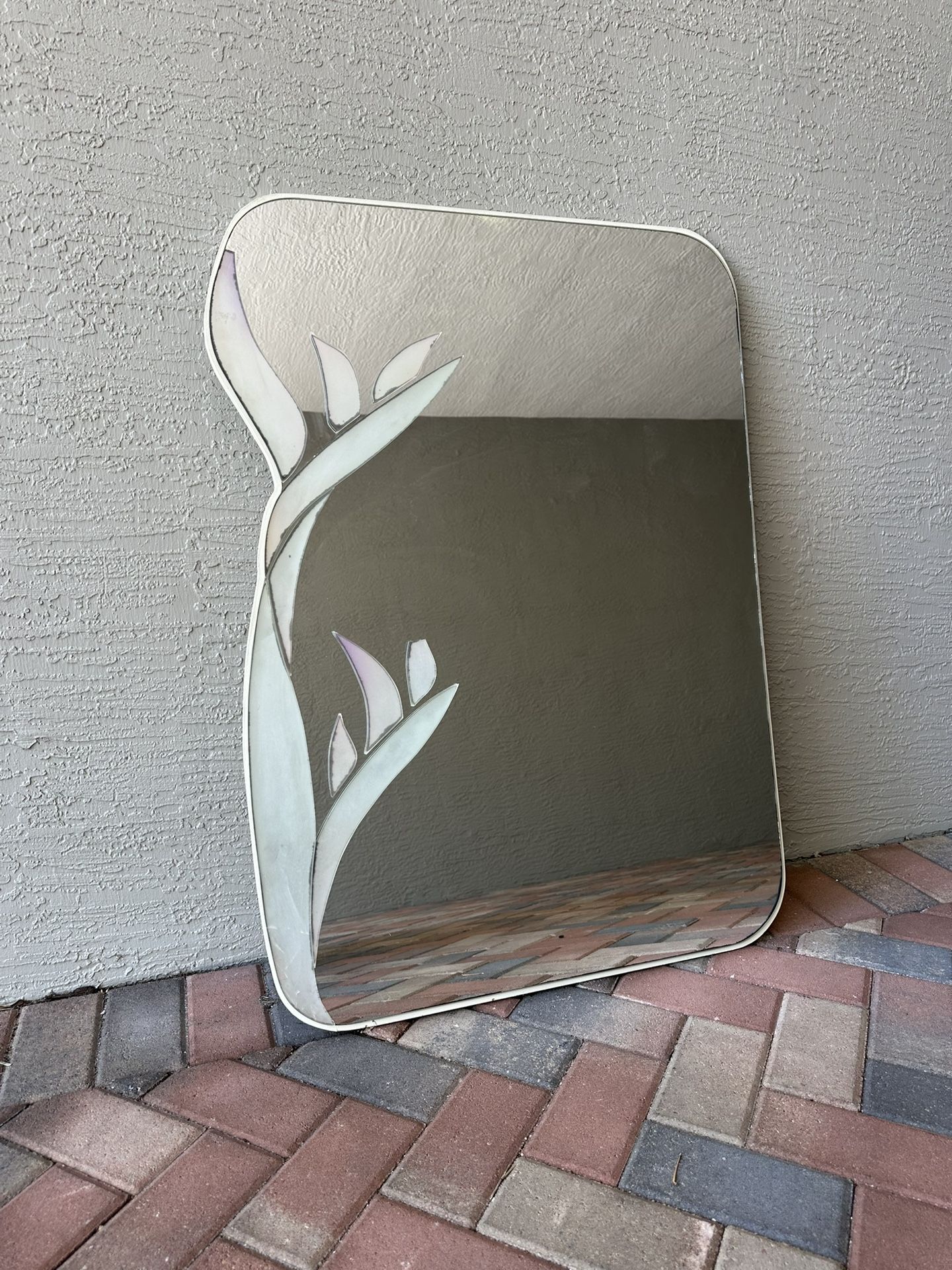 Vintage Mcm 80s David Marshall Sculpted Mirror