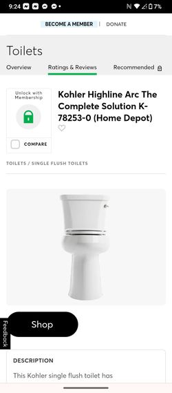 KOHLER TOILET BRAND NEW IN BOX