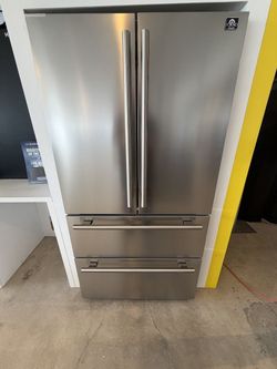 FORNO Moena 36 19.2 Cu Ft Stainless Steel Counter Depth French Door Refrigerator
