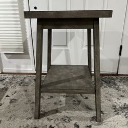 Pottery Barn Solid Wood Side Table / Nightstand – Dark Finish