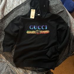 Black hoodie With Color Accent