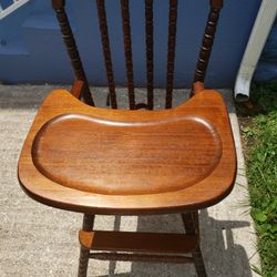 Jenny Lind Vintage Wooden High Chair