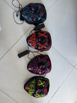 Mask set with lights
