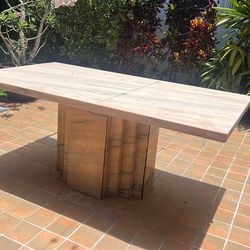 Marble Art Deco Outdoors Dining table for 8