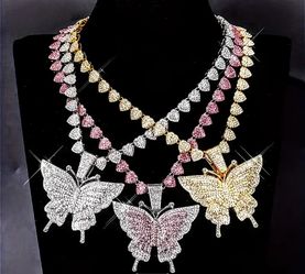 Butterfly Of Hearts Chain