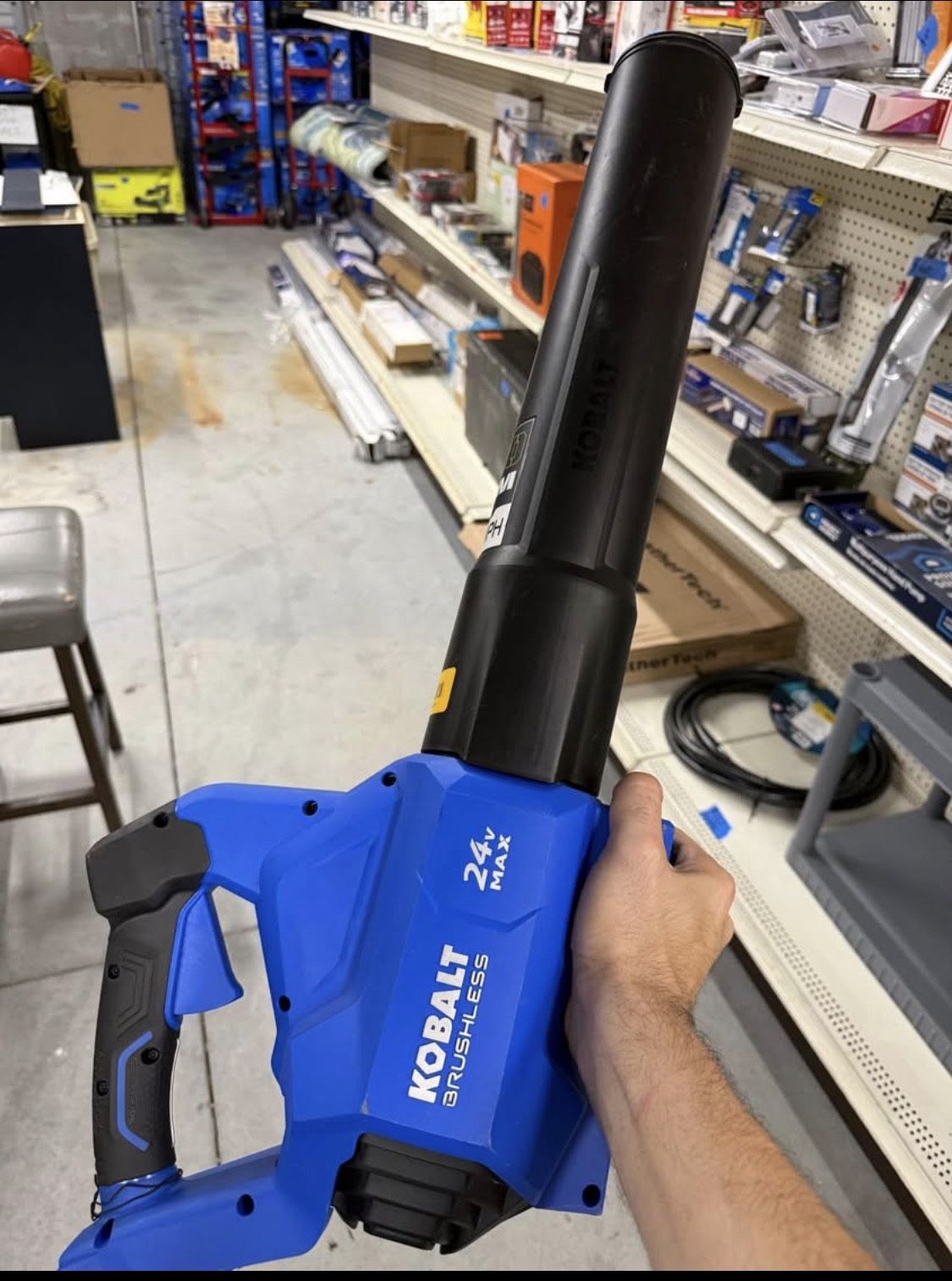 Kobalt 24-volt 500-CFM 120-MPH Battery Handheld Leaf Blower - no battery or charger