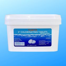 22 lbs, 3-inch Swimming Pool Chlorinating Tablets (Chlorine Tablets)