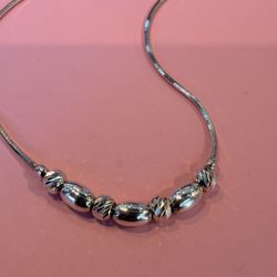 Sterling Silver Bead Bracelet 