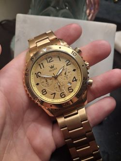 O.L.E.V.S Gold watch