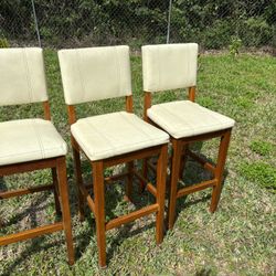 3 High top Chairs 