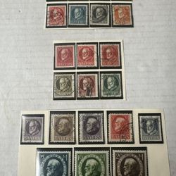 Bavaria 1914-20 Complete Set Of 22 Stamps Used