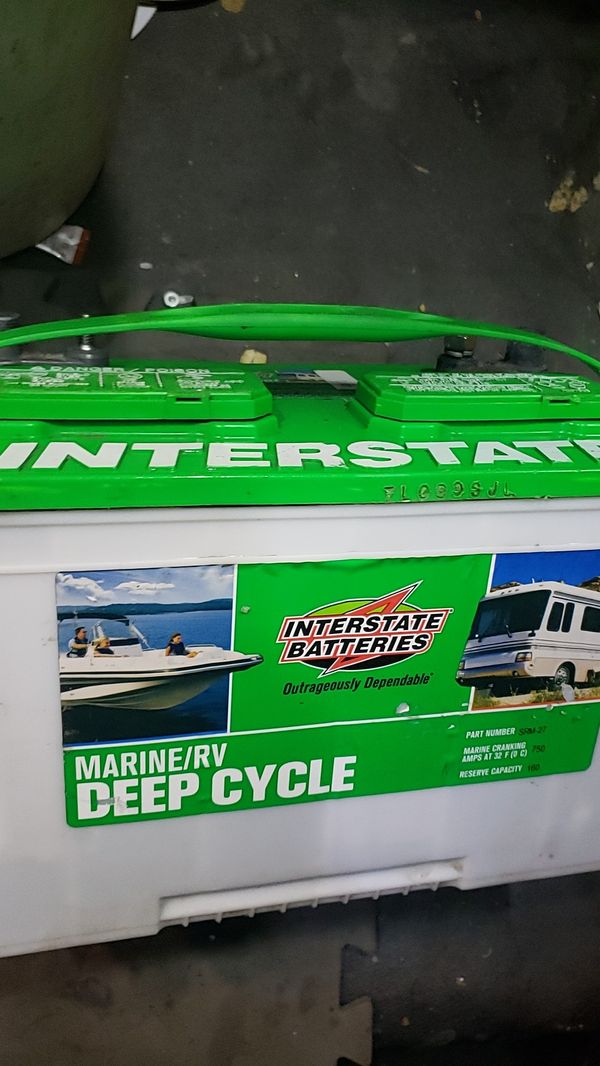 New Interstate 12v Deep Cycle Marine/Rv Battery for Sale ...