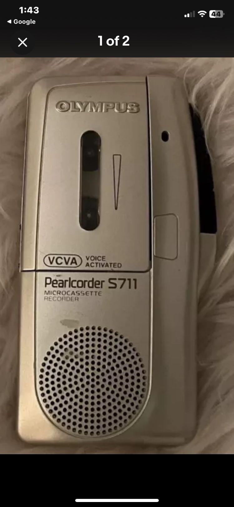 Olympus Pearlcorder S711 Tape Machine