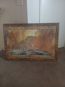 LEOPARD PRINT PICTURE 38X24