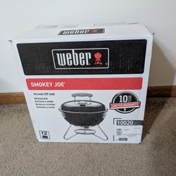 Weber Smokey Joe Portable Charcoal Grill NEW IN BOX