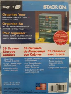 Stack-on 39 drawer storage cabinet