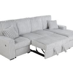 -Sofa Bed Sale- Soft Corduroy  Sectional