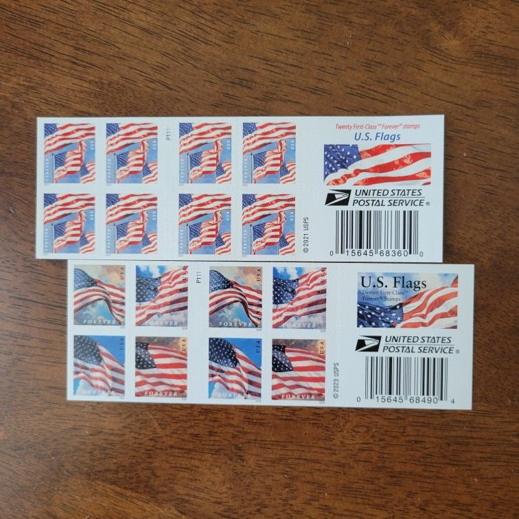 2022-2024 First-Class Forever Stamps 2 Booklets.
