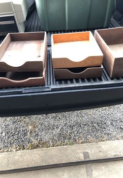 Office Paper holders or garage bins for screws nails