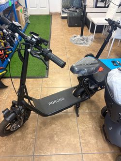 Electric scooter with seat