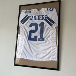 Sanders Autographed jersey