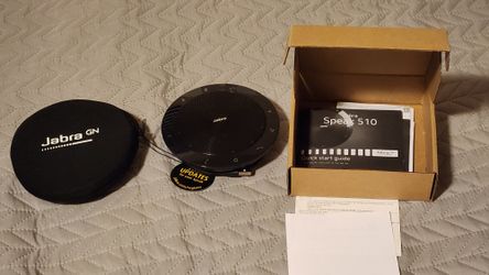 Brand NEW Jabra Speak 510 UC Wireless Bluetooth Speakerphone – Outstanding Sound Quality, Portable Conference Speaker