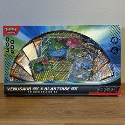Pokemon Cards TCG - Venusaur Ex & Blastoise Ex Premium Collection - GameStop Exclusive 