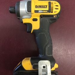 Dewalt 20V Cordless Impact Driver + Battery 20 Volt Lithium