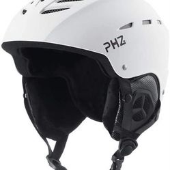 PHZ. Ski Helmet, Snowboard Helmet - Adjustable Venting, Goggles and Audio Compat