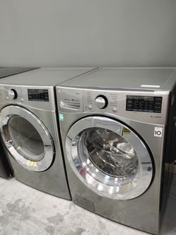 LG front load set front load washer & electric dryer with warranty Delivery fee depends on address 🛣️🏠🚛
