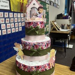 A Fairy Themed Diaper Cake 