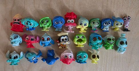 Disney Doorables Mixed 24 Figure Lot (Inside Out, Nightmare Before Christmas, Stitch)
