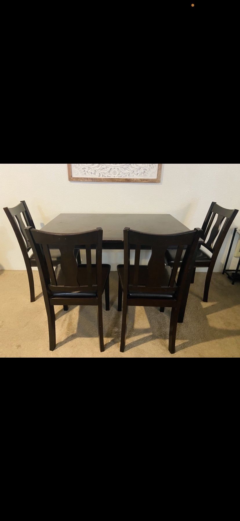 Dark Brown Dining Set