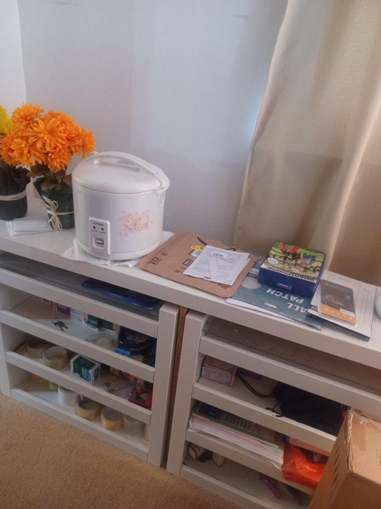 White Shelf Bedframe