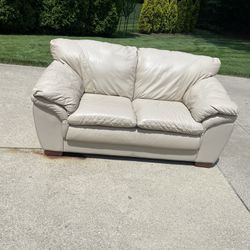 Real Leather Love Seat